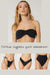bikini top fascia glitter nero petitluxe